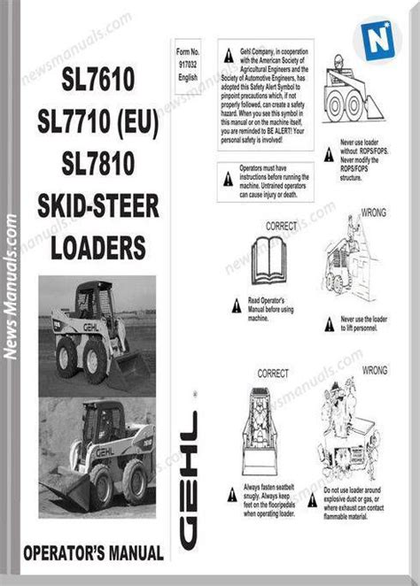 how to operate gehl skidloader